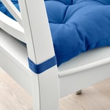 MALINDA Chair cushion, dark blue, 40/35x38x7 cm