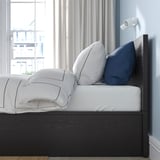 MALM Ottoman bed, black-brown, 180x200 cm