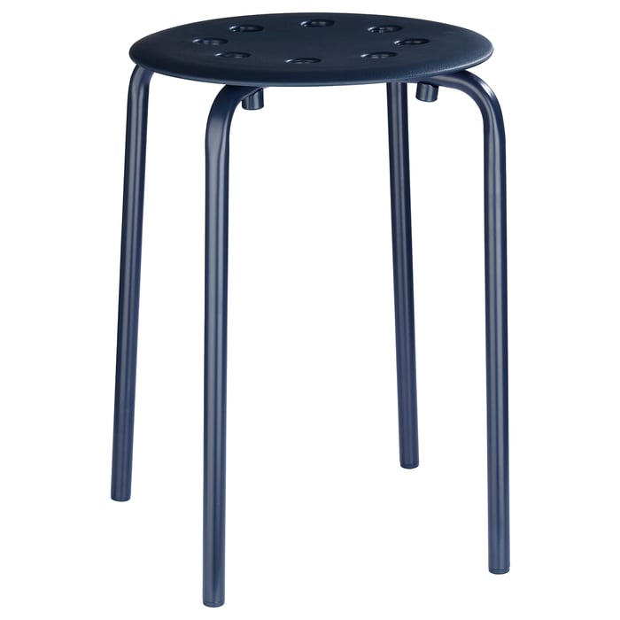 MARIUS stool, blue, 45 cm (173/4") IKEA