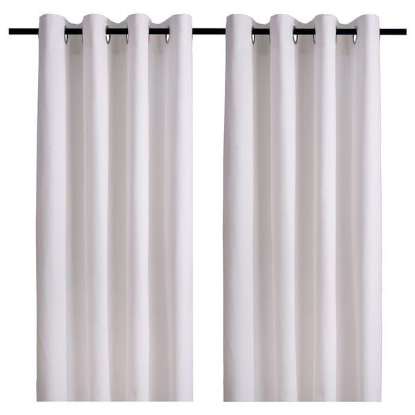 Merete Curtains 1 Pair White Ikea
