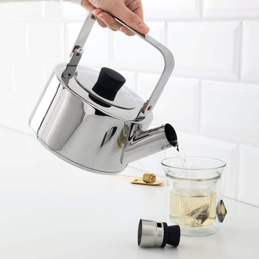 METALLISK kettle, stainless steel, 1.5 l (2 qt) IKEA