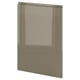 METOD 1 front for dishwasher, Voxtorp high-gloss dark grey-brown, 60 cm
