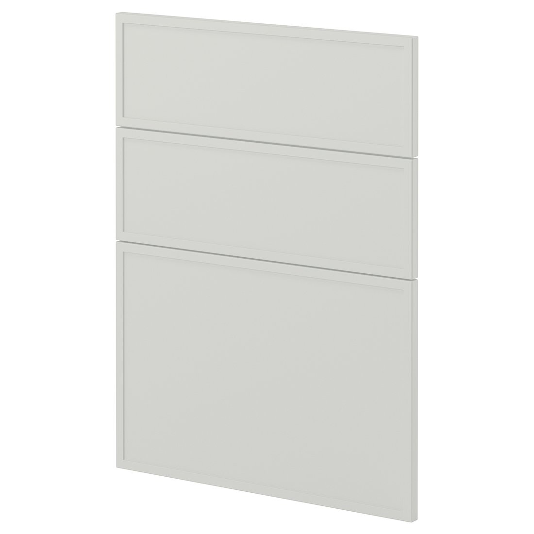 METOD 3 fronts for dishwasher, Aspudden light grey, 60 cm (24