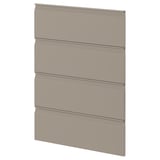 METOD 4 fronts for dishwasher, Upplöv matt dark beige, 60 cm