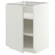 METOD Base cabinet with shelves, white/Aspudden light grey, 60x60x80 cm