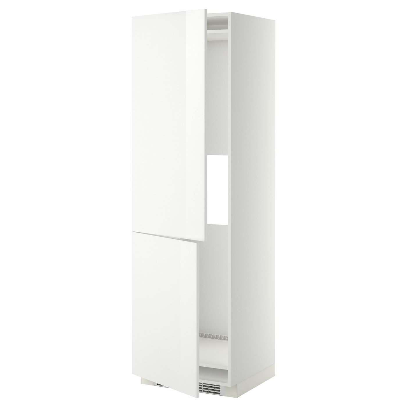 METOD hi cab f fridge or freezer w 2 drs, white/Ringhult white