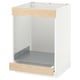 METOD / MAXIMERA Base cab for hob+oven w drawer, white/Askersund light ash effect, 60x60x80 cm