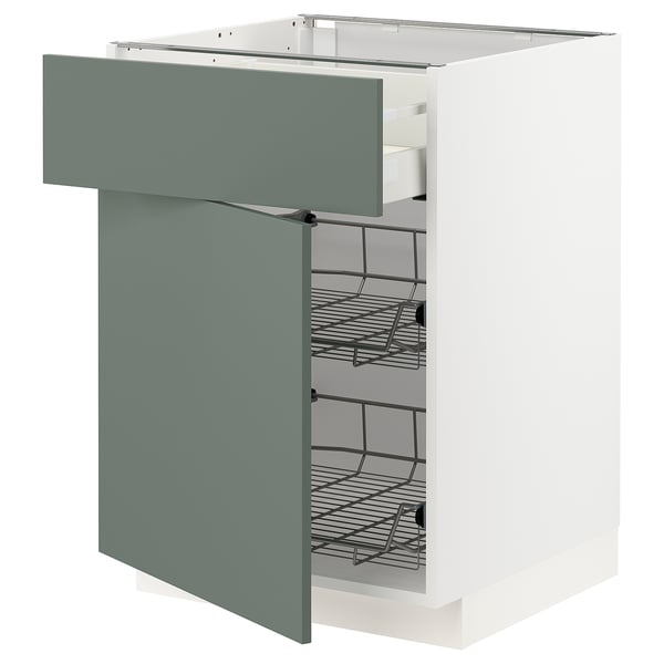 Metod Maximera Base Cab W Wire Basket Drawer Door White