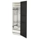 METOD / MAXIMERA High cabinet with cleaning interior, white/Lerhyttan black stained, 60x60x200 cm