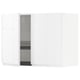 METOD Wall cabinet w dish drainer/2 doors, white/Voxtorp high-gloss/white, 80x37x60 cm
