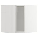 METOD Wall cabinet, white/Ringhult light grey, 40x37x40 cm