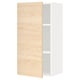 METOD Wall cabinet with shelves, white/Askersund light ash effect, 40x37x80 cm