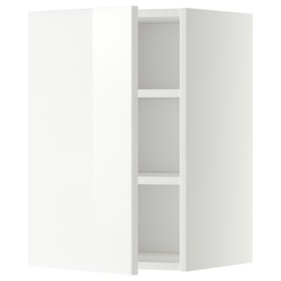 METOD Wall cabinet with shelves, white/Ringhult white, 40x37x60 cm
