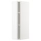 METOD Wall cabinet with shelves, white/Voxtorp high-gloss/white, 20x37x80 cm