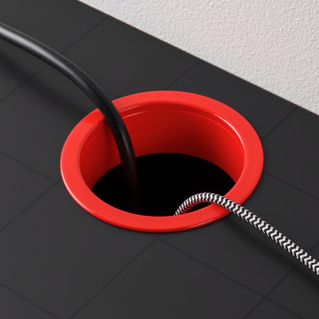 MICKE Desk, anthracite/red, 105x50 cm (413/8x195/8") IKEA