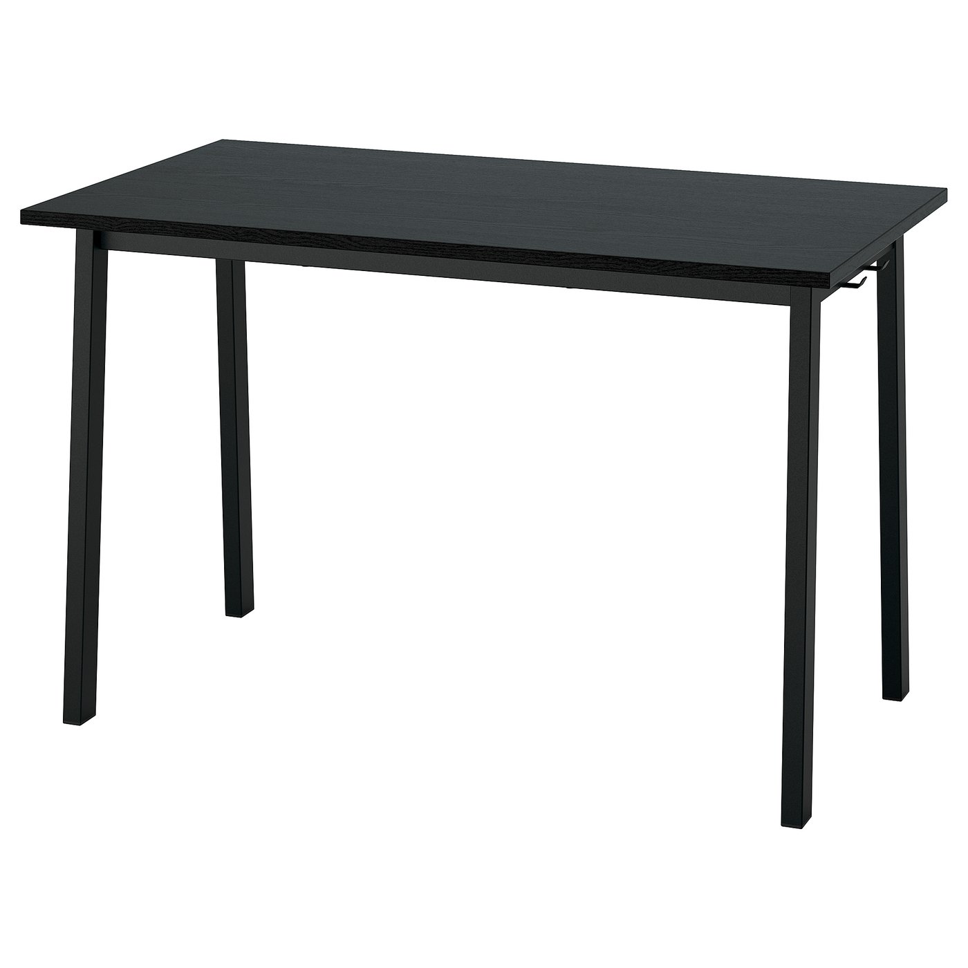 MITTZON conference table, black stained ash veneer/black