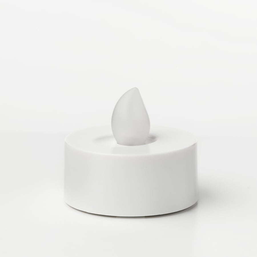 MOGNAD LED tealight, batteryoperated, white IKEA