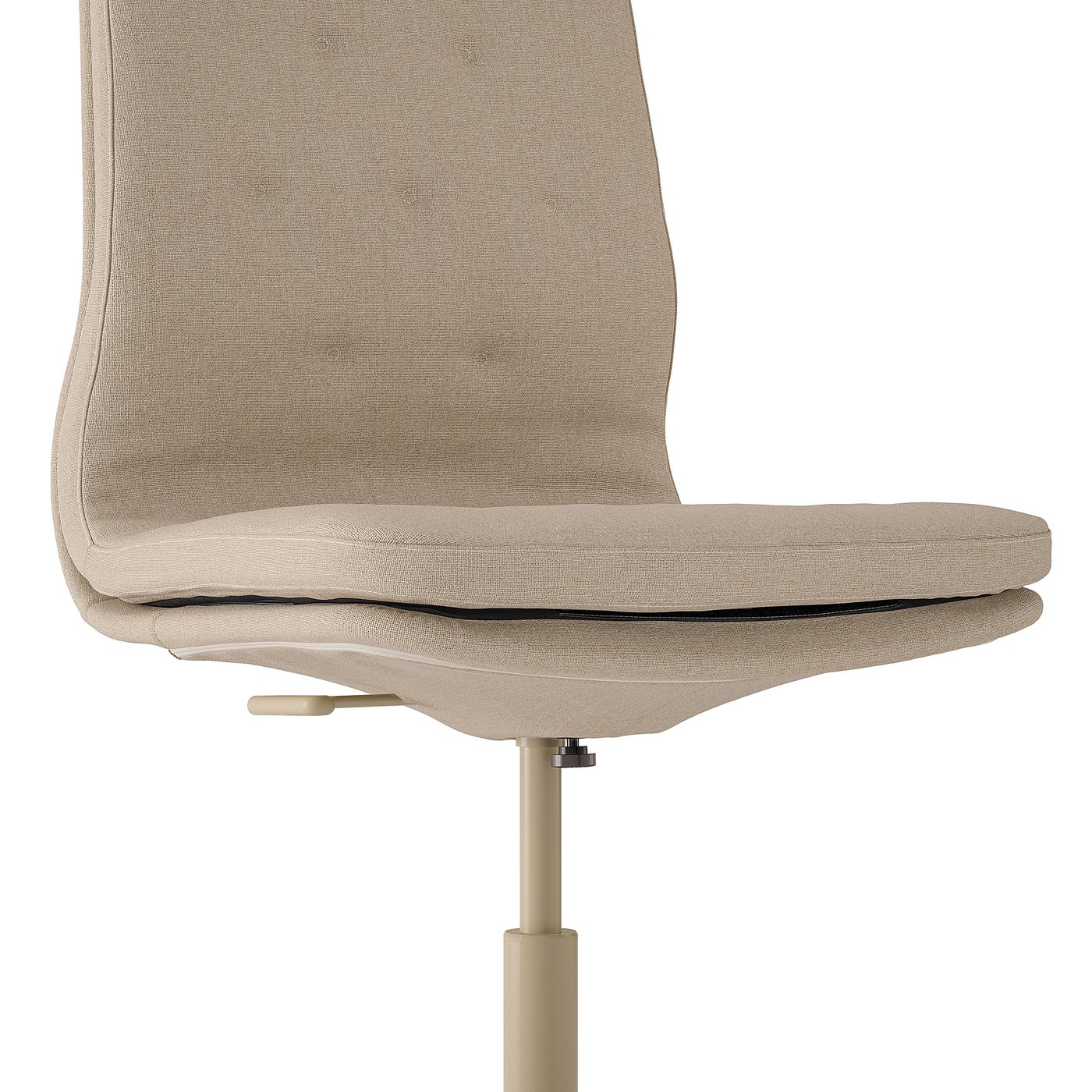 MULLFJÄLLET conference chair with castors, Naggen beige - IKEA