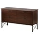 MUSKEN Chest of 4 drawers, brown, 118x65 cm