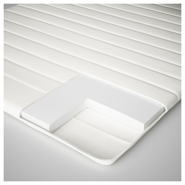 NÄSFJÄLLET Mattress pad, white, 90x200 cm