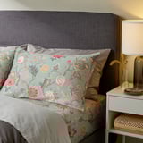 NÄSSELKLOCKA Pillowcase, light green-grey/multicolour, 50x80 cm