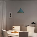 NÄVLINGE Pendant lamp, light blue, 33 cm