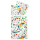 NATTHÄGER Flat sheet and 2 pillowcase, multicolour/jungle, 240x260/50x80 cm