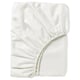 NATTJASMIN Fitted sheet, white, 140x200 cm