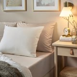 NATTJASMIN Pillowcase, light beige, 50x80 cm