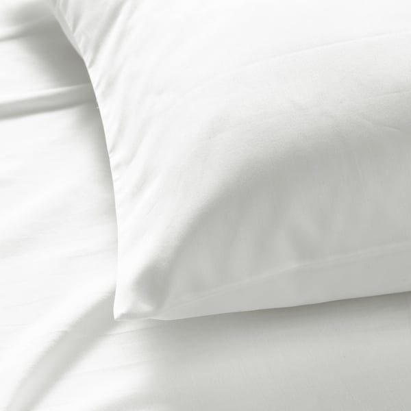 NATTJASMIN Pillowcase, white, 50x80 cm