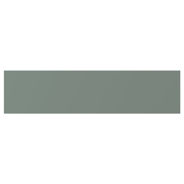 NICKEBO Drawer front, matt grey-green, 40x10 cm