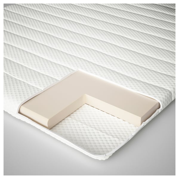 NISSEHOLM Mattress pad, white, 160x200 cm