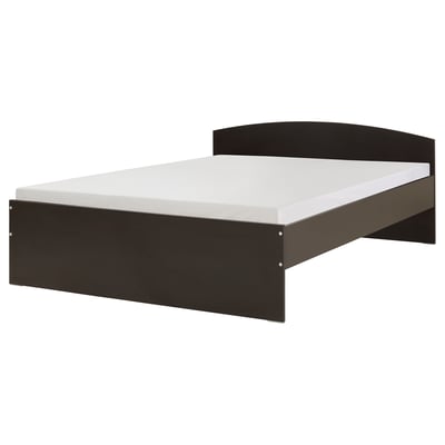 NODELAND Bed frame, black-brown, 160x200 cm