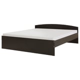 NODELAND bed: sleek black, abs plastic, melamine, rounded edges, adjustable.