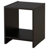 NODELAND Bedside table, black-brown, 37x39 cm