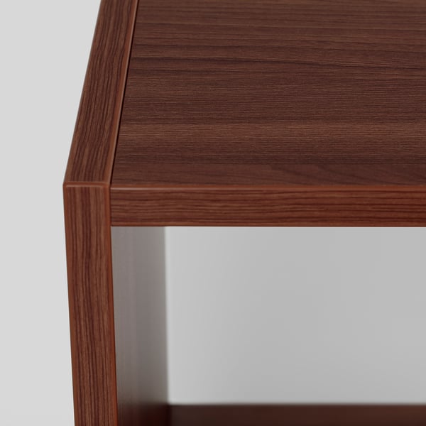 NODELAND Bedside table, medium brown, 37x39 cm