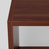 NODELAND Bedside table, medium brown, 37x39 cm