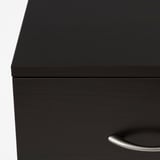 NODELAND Chest of 2 drawers, black-brown, 43x45 cm