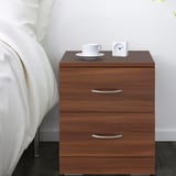 NODELAND Chest of 2 drawers, medium brown, 43x45 cm
