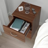 NODELAND Chest of 2 drawers, medium brown, 43x45 cm