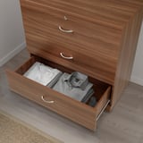 NODELAND Chest of 3 drawers, medium brown, 80x78 cm