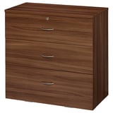 NODELAND Chest of 3 drawers, medium brown, 80x78 cm