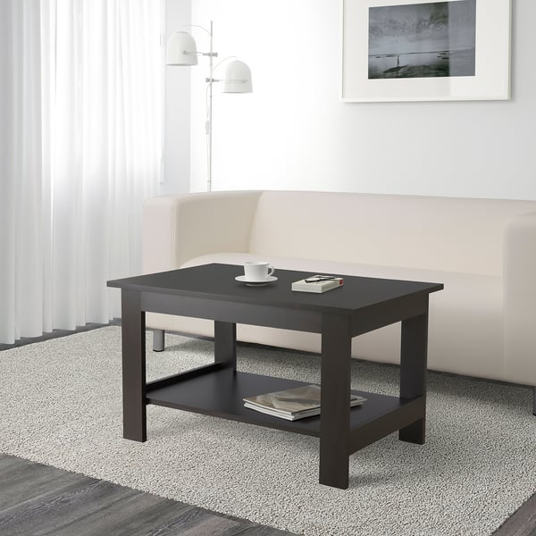 NODELAND Coffee table, black-brown, 80x50 cm