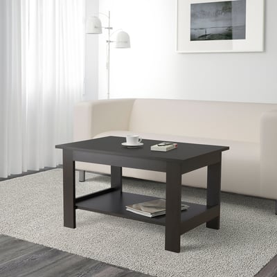 NODELAND Coffee table, black-brown, 80x50 cm