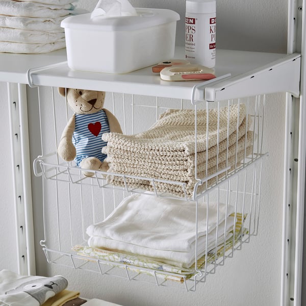 OBSERVATÖR Clip-on basket, white