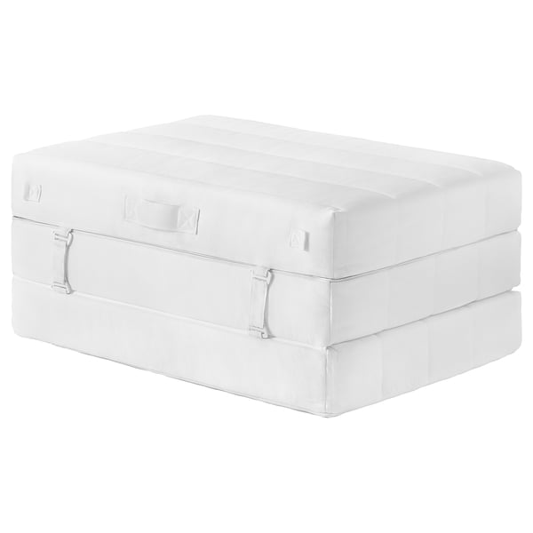 ÖVERBORG Mattress/pouffe, extra firm/Vissle grey, 90x200 cm