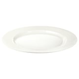 OFANTLIGT Plate, white, 28 cm