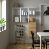 OMAR Bottle shelf, galvanised, 46x36x94 cm
