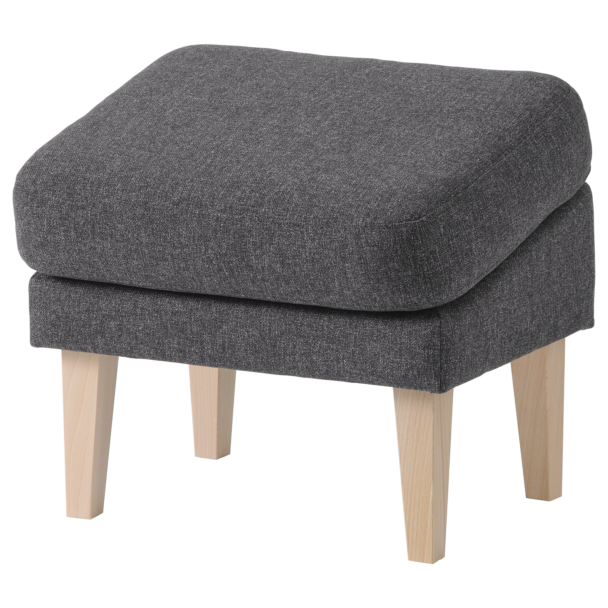 OMTÄNKSAM Footstool, slanted Gunnared dark grey IKEA