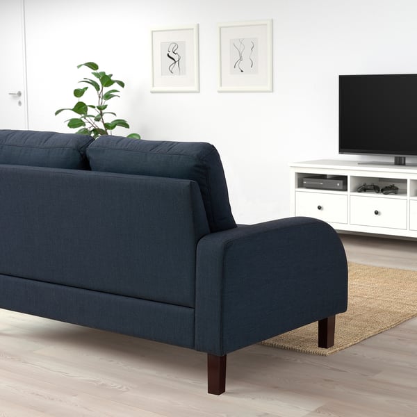 ORMARYD 3-seat sofa, dark blue